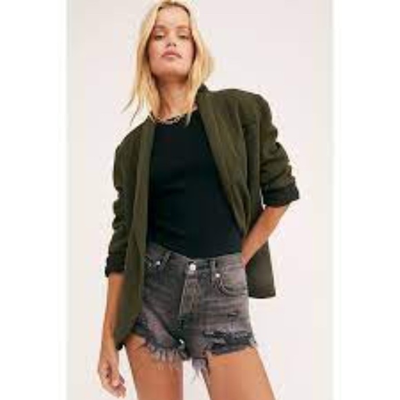 Free People Loving Good Vibrations Fray Hem Denim - Picture 4 of 11